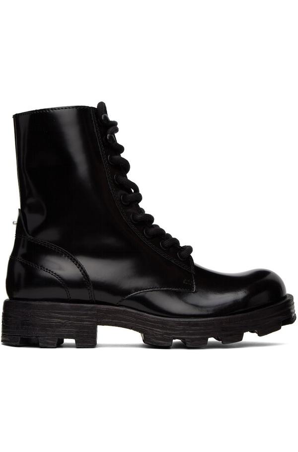 Diesel D Hammer Boots Black Garmentory