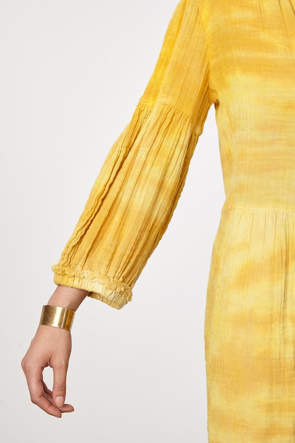 Raquel Allegra DANDELION GAUZE PEASANT DRESS Raquel Allegra DANDELION GAUZE PEASANT DRESS