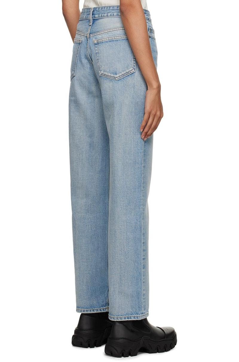 【関税込み】GANNI ブルー Lovy ジーンズ Ganni-Lovy-Jeans---Light-Blue-