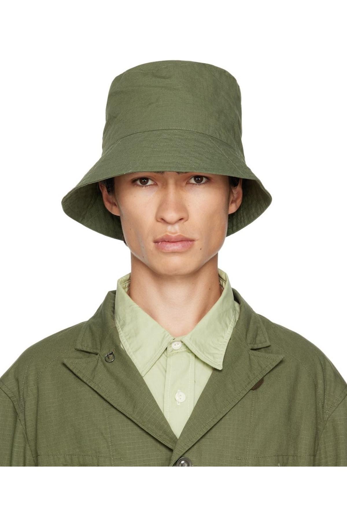Quilted Green Bucket Hat anthropology one size Anthropologie Hats for Women for sale | eBay main image 4