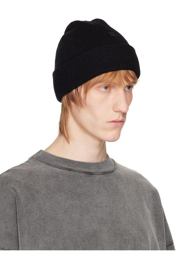 AcneStudios ビーニー black Acne Studios Knit Beanie Black - SS22 - US