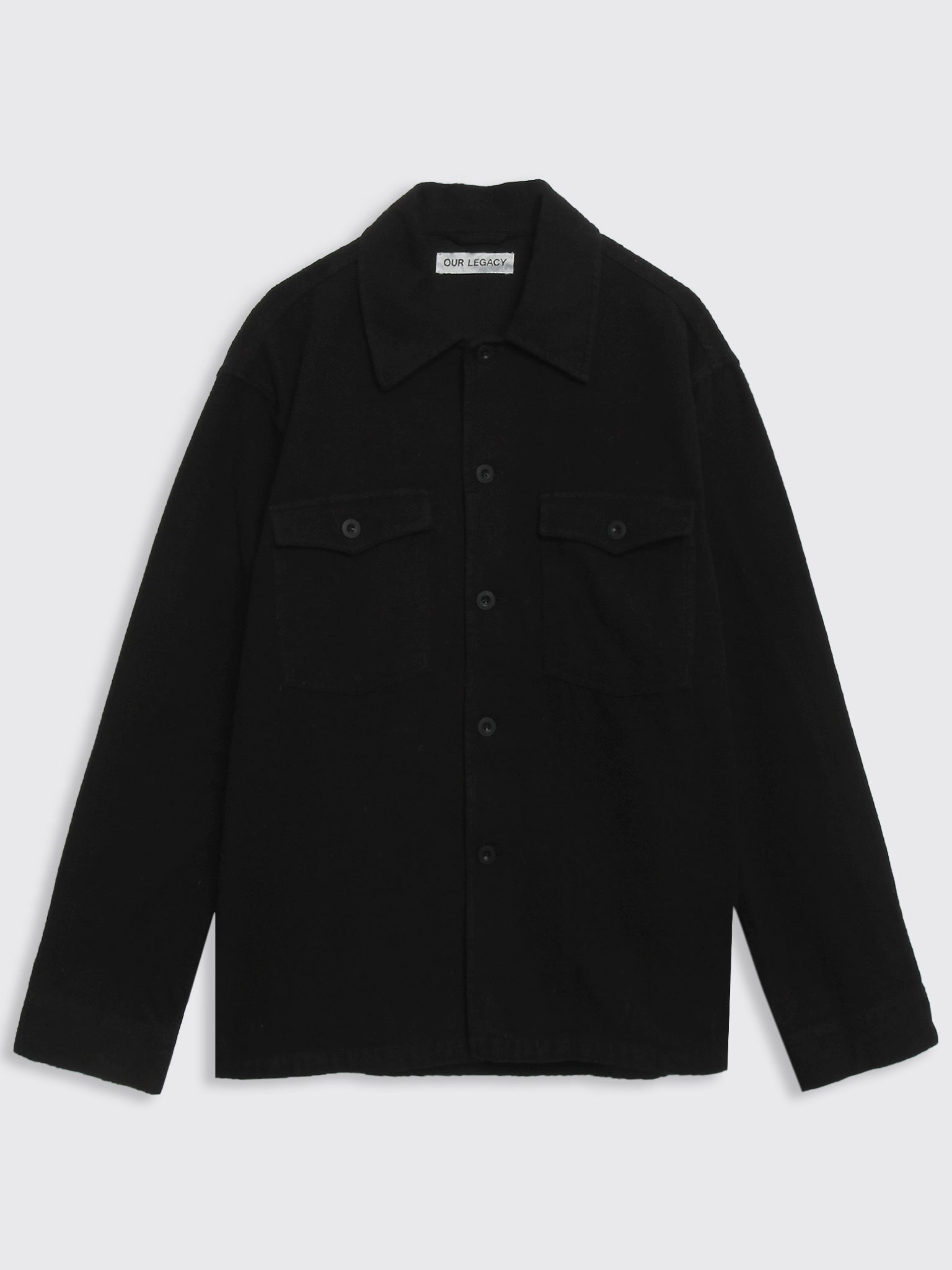 Our Legacy Brushed Cotton Evening Coach Jacket - Black | Garmentory