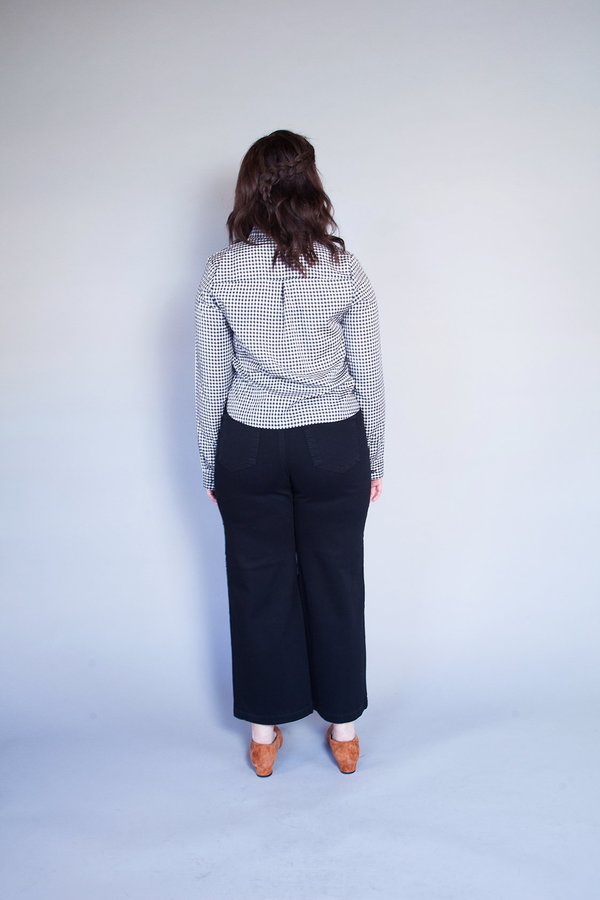 Meemoza Clothing Oxford Crop Blouse Meemoza Clothing Oxford Crop Blouse