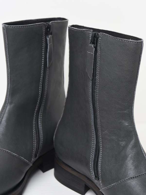 Our Legacy CAMION BOOT - Ash Grey Leather | Garmentory