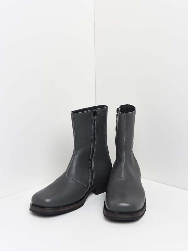 Our Legacy CAMION BOOT - Ash Grey Leather | Garmentory