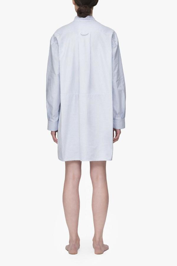 The Sleep Shirt Pocket Sleep Shirt Blue Oxford Stripe The Sleep Shirt Pocket Sleep Shirt Blue Oxford Stripe