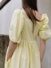 Bronze Age Serenity Puff Sleeve Dress - Lemonade - Thumbnail 6