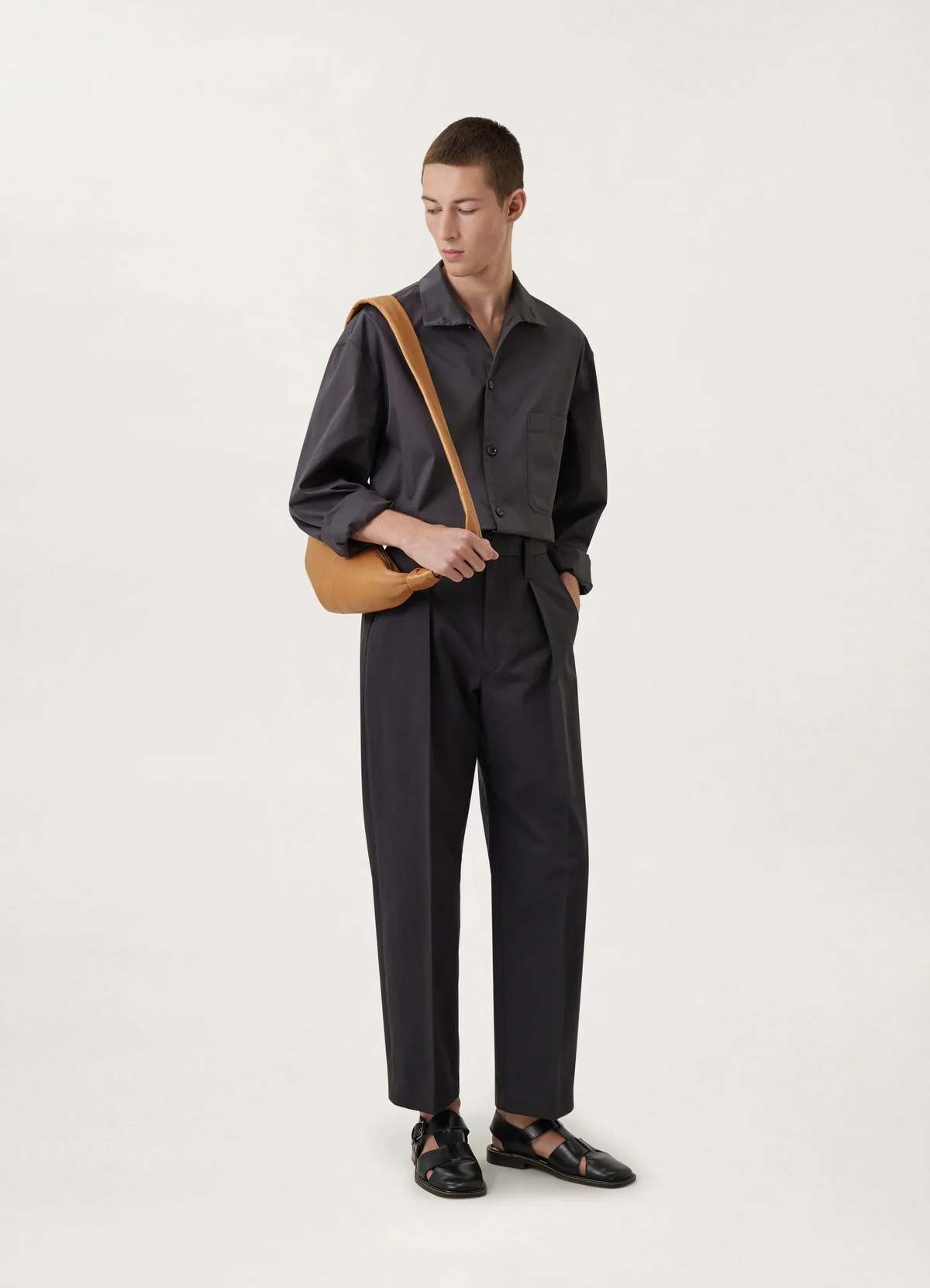 Lemaire One Pleat Pants - Squid Ink | Garmentory Lemaire One Pleat Pants - Squid Ink | Garmentory