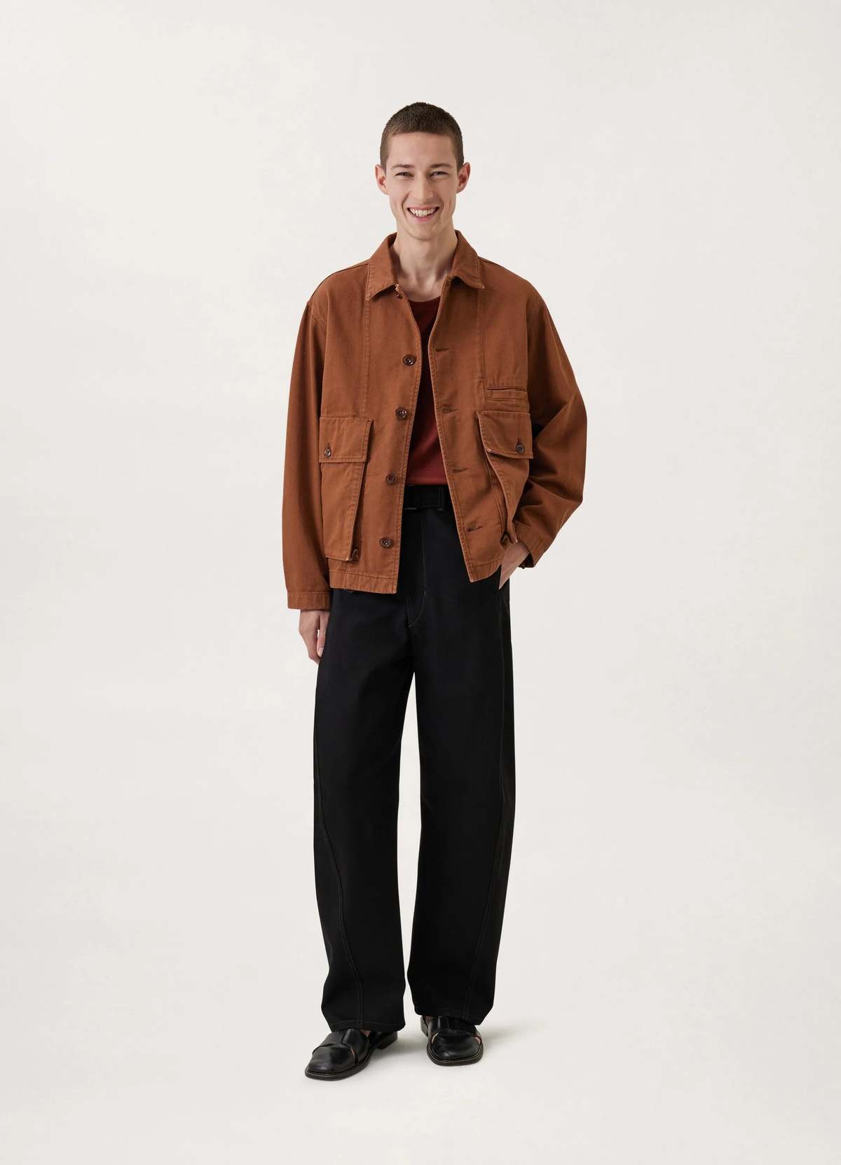 Lemaire Boxy Jacket - Brick Brown | Garmentory