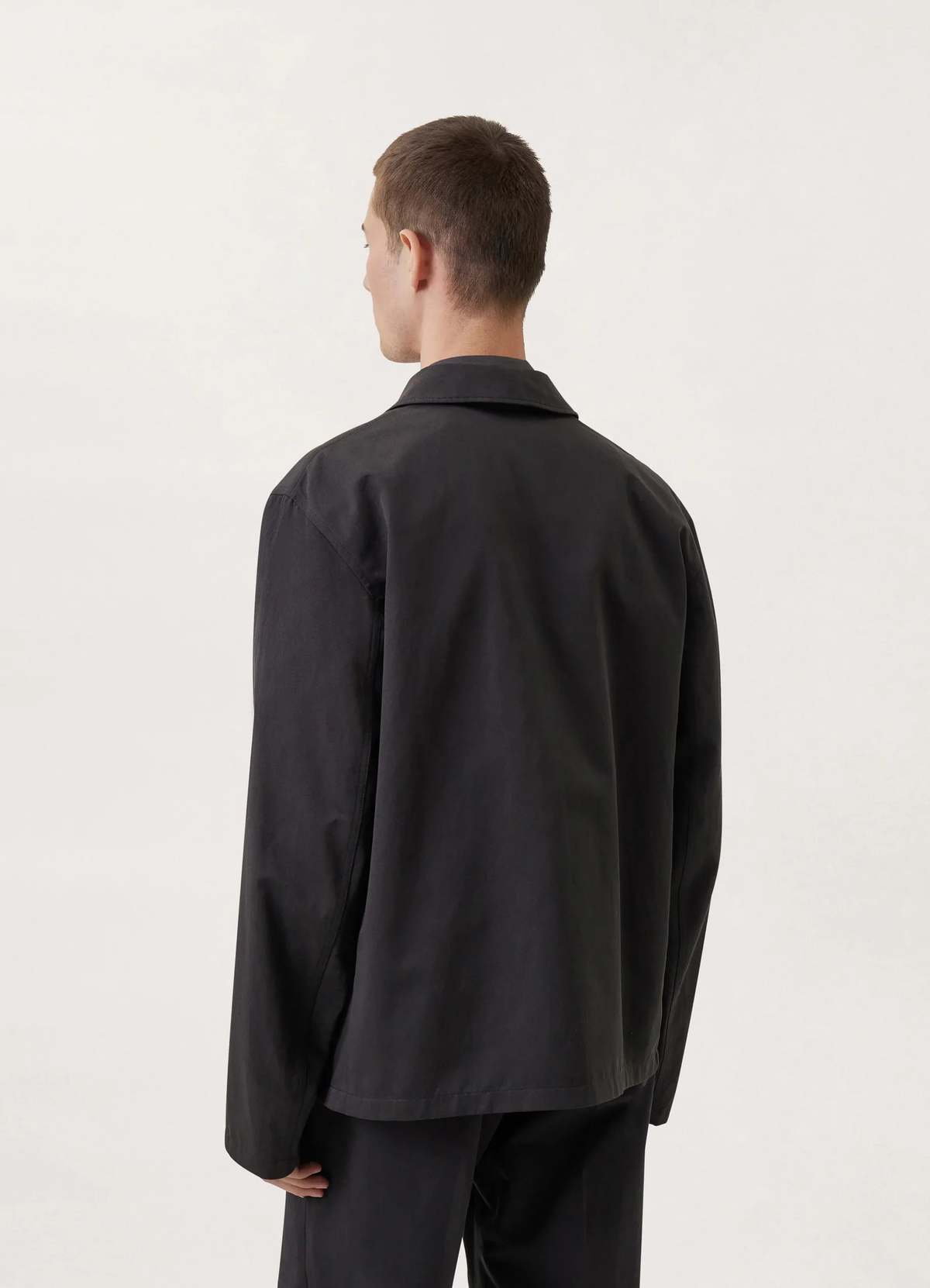 ジャケット・アウター Lemaire Workwear Jacket Sz.46 Squid Ink Men's Workwear Cotton Linen Jacket — Squid Ink – La Garçonne