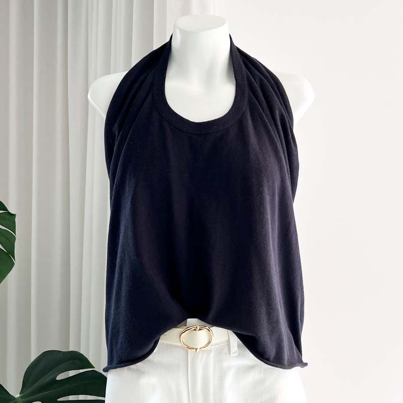 Tシャツ・カットソー EXTREME CASHMERE Women Tops N392EEL 001 NAVY Mongolian Cashmere Tee