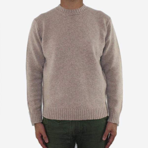 Country of Origin 5 Gauge Staple Lambswool Crewneck - Mushroom Country of Origin 5 Gauge Staple Lambswool Crewneck - Mushroom