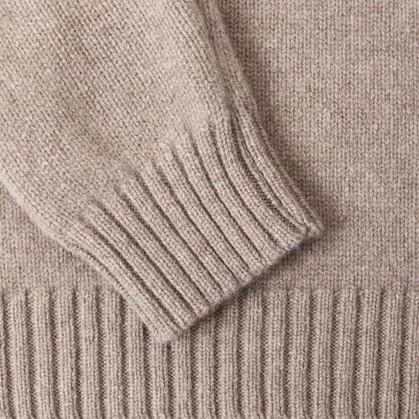 Country of Origin 5 Gauge Staple Lambswool Crewneck - Mushroom Country of Origin 5 Gauge Staple Lambswool Crewneck - Mushroom