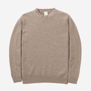 Country of Origin 5 Gauge Staple Lambswool Crewneck - Mushroom Country of Origin 5 Gauge Staple Lambswool Crewneck - Mushroom