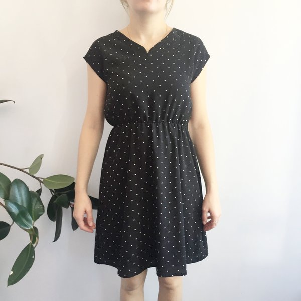 CHERRY BOBIN ROBE IRIS - POIS NOIR CHERRY BOBIN ROBE IRIS - POIS NOIR