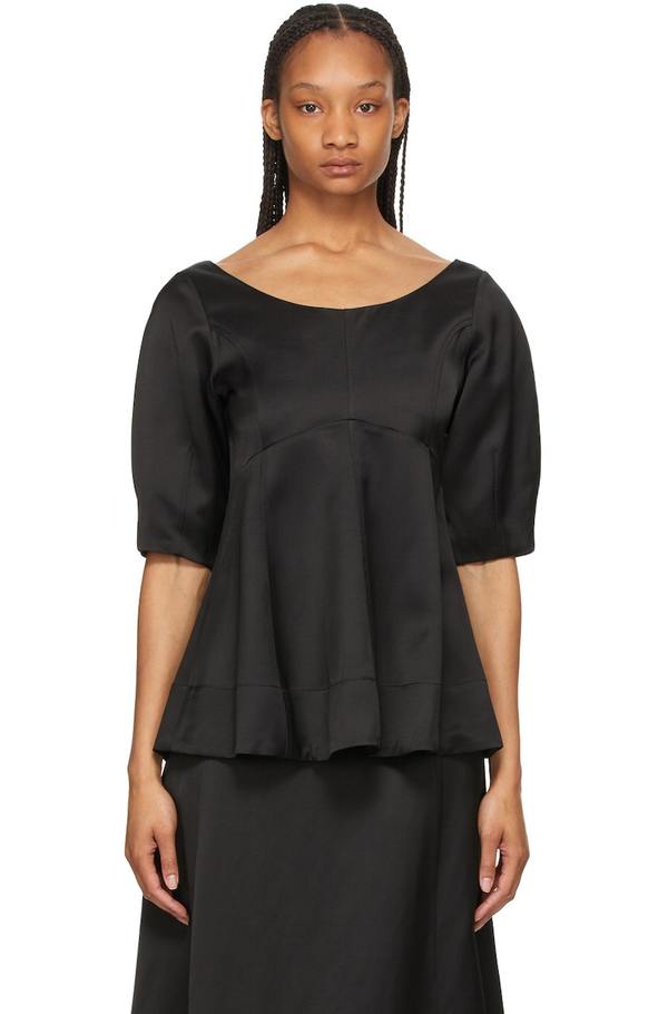 zara peplum blouse