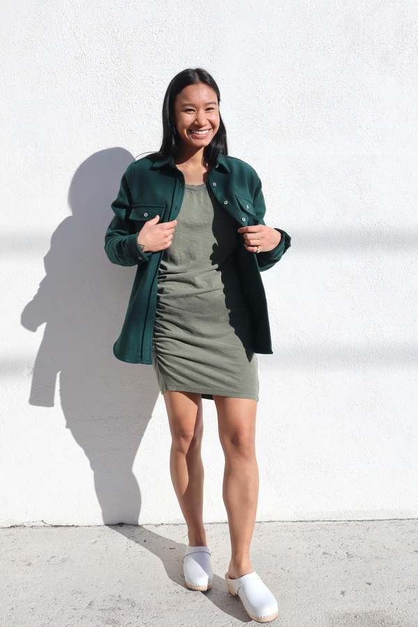 army green tee shirt dress T-Shirt Dress Army Green main image 0