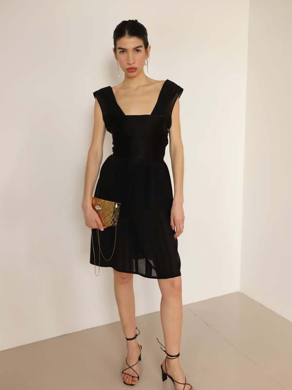 alberta ferretti black dress Sarah Shift Dress