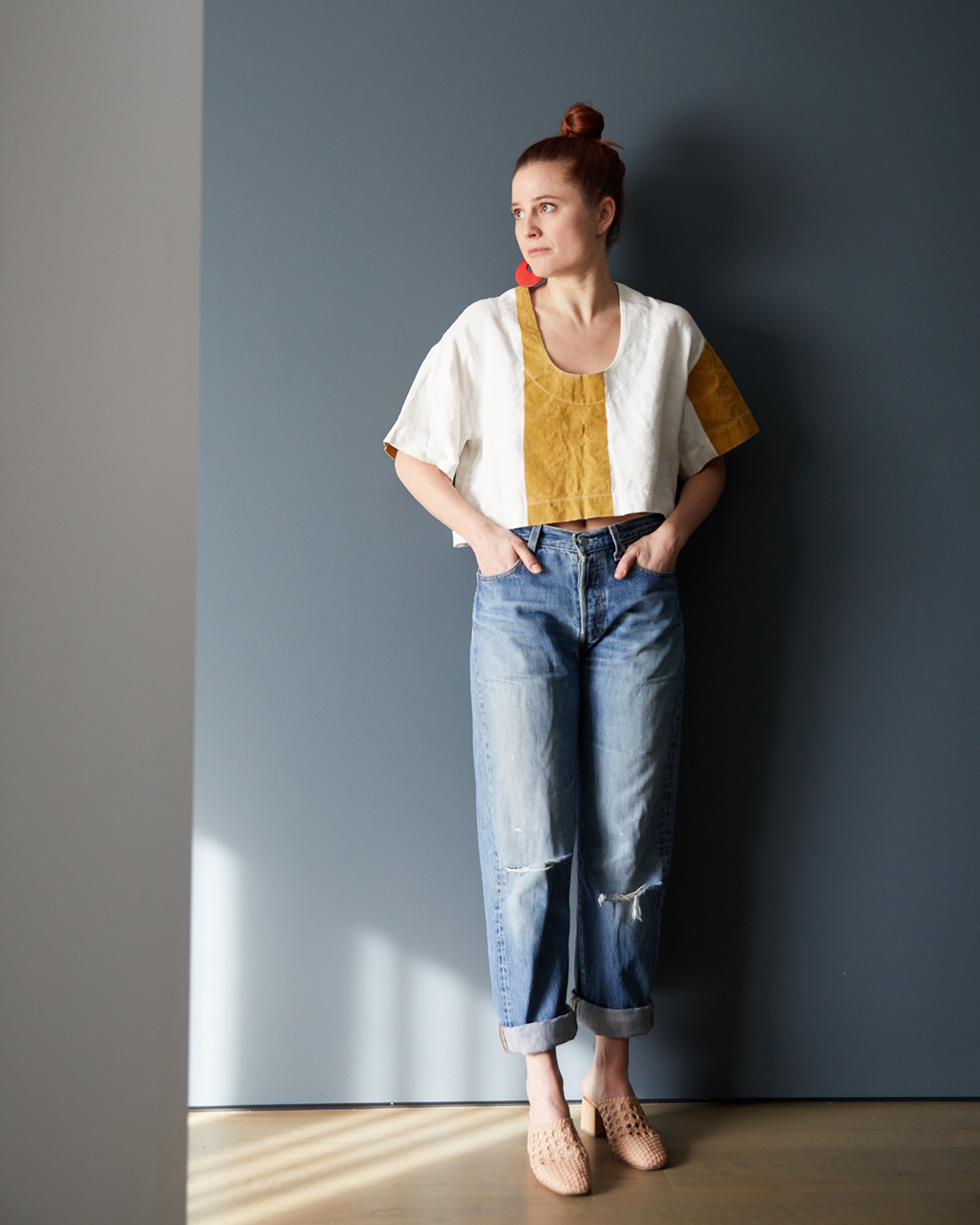 Colorblock Patch Work Top