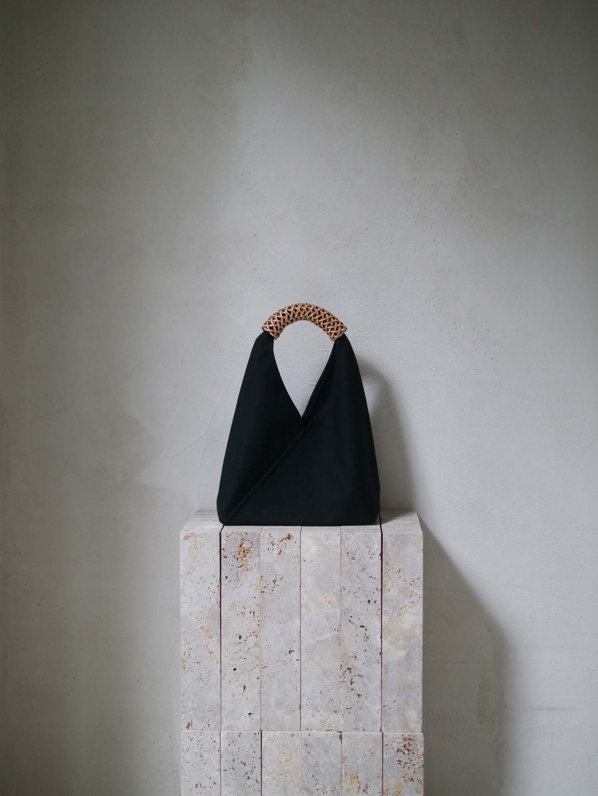 Kamaro'an Small Woven Triangle Bag - Black | Garmentory