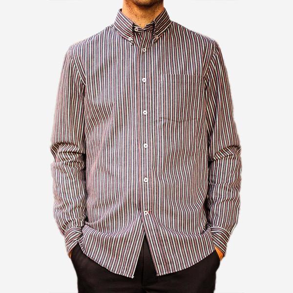 Bon Vivant Gino Shirt - Hickory Stripe Bon Vivant Gino Shirt - Hickory Stripe