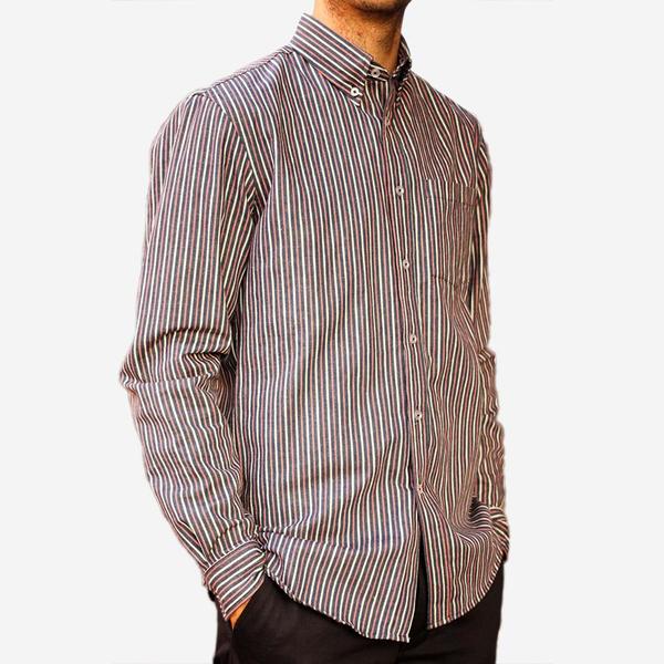 Bon Vivant Gino Shirt - Hickory Stripe Bon Vivant Gino Shirt - Hickory Stripe