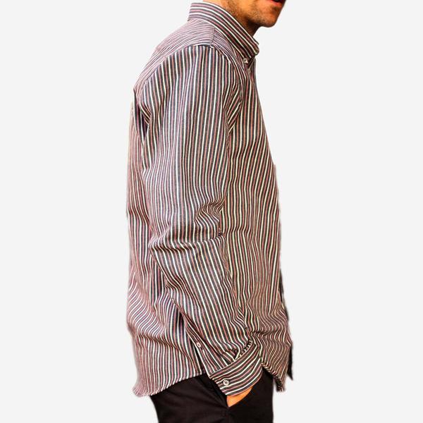Bon Vivant Gino Shirt - Hickory Stripe Bon Vivant Gino Shirt - Hickory Stripe