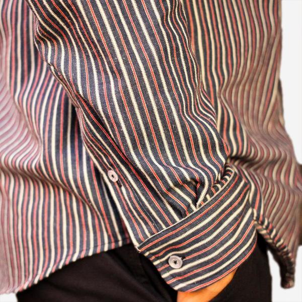 Bon Vivant Gino Shirt - Hickory Stripe Bon Vivant Gino Shirt - Hickory Stripe