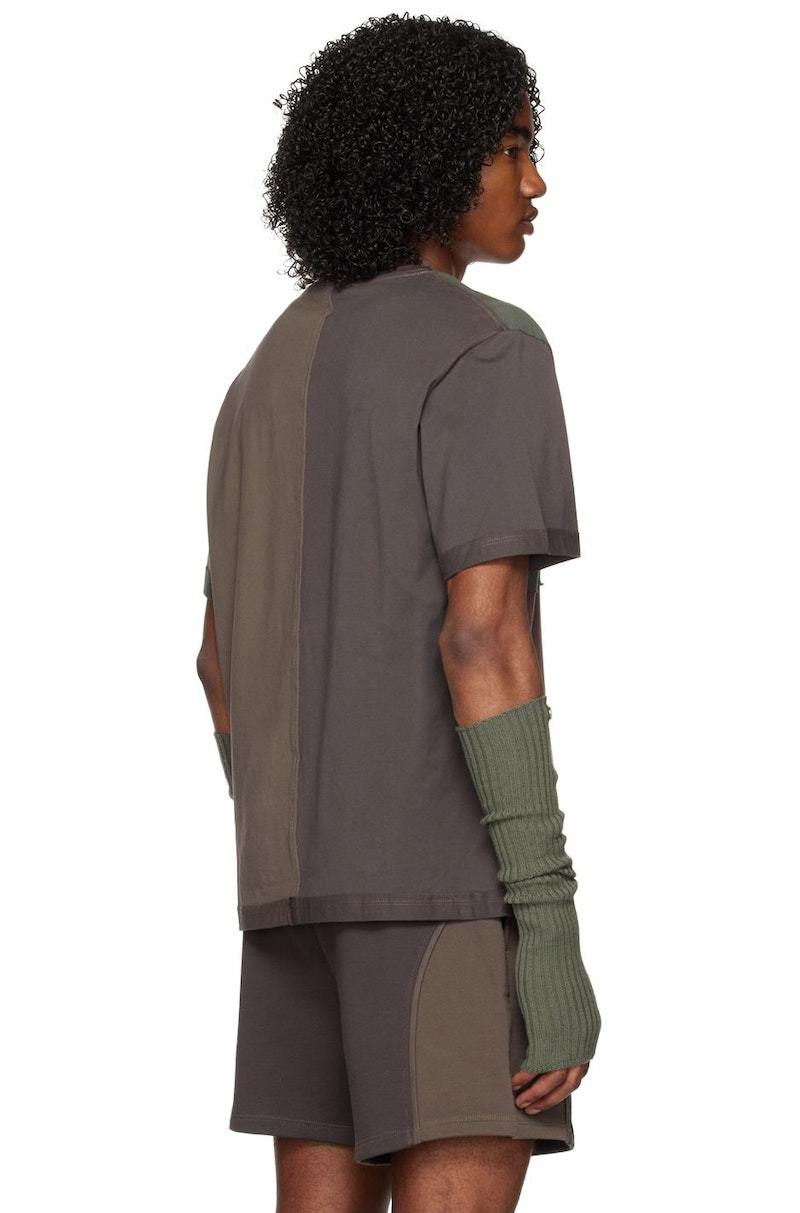 Eckhaus Latta Lapped T-Shirt - Purple/Green | Garmentory