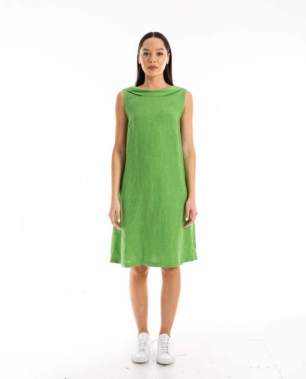 HARRIS COTTON Back Tie Linen Dress | Garmentory HARRIS COTTON Back Tie Linen Dress | Garmentory