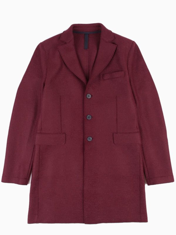 Harris Wharf Chester Coat Pressed Wool - Cinabre Harris Wharf Chester Coat Pressed Wool - Cinabre