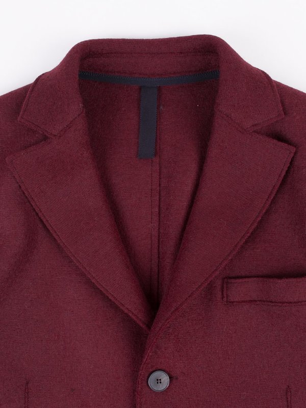 Harris Wharf Chester Coat Pressed Wool - Cinabre Harris Wharf Chester Coat Pressed Wool - Cinabre