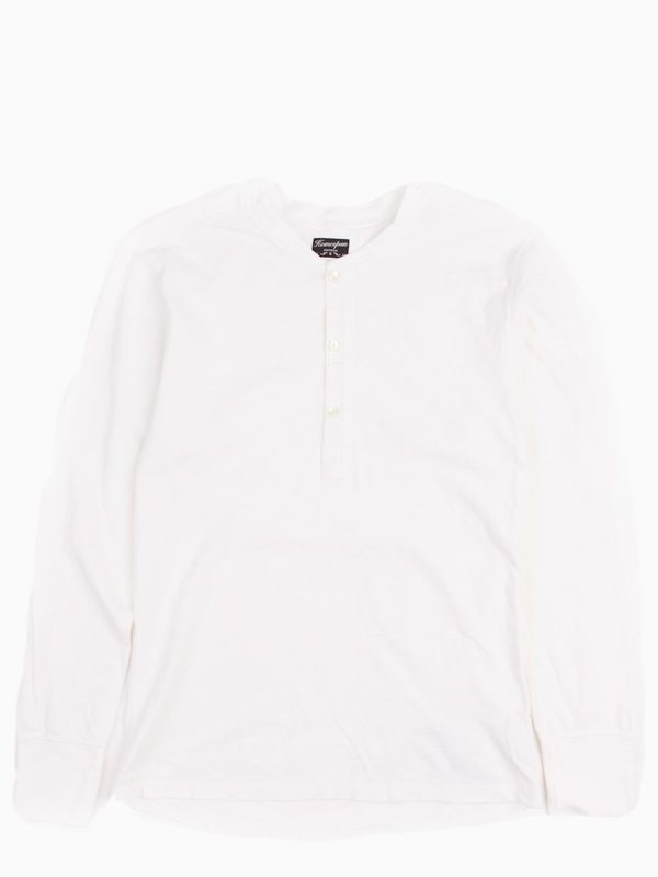 Homespun Coalminer Henley - Off White Homespun Coalminer Henley - Off White