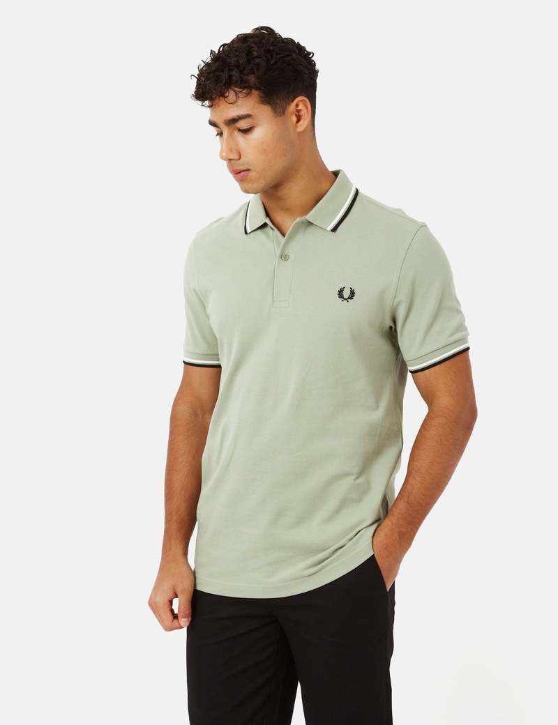 light green fred perry polo