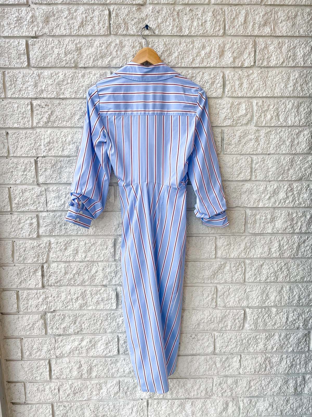 Veronica Beard Afton Dress - Aero Blue/brick Multi - Image 3 of 4