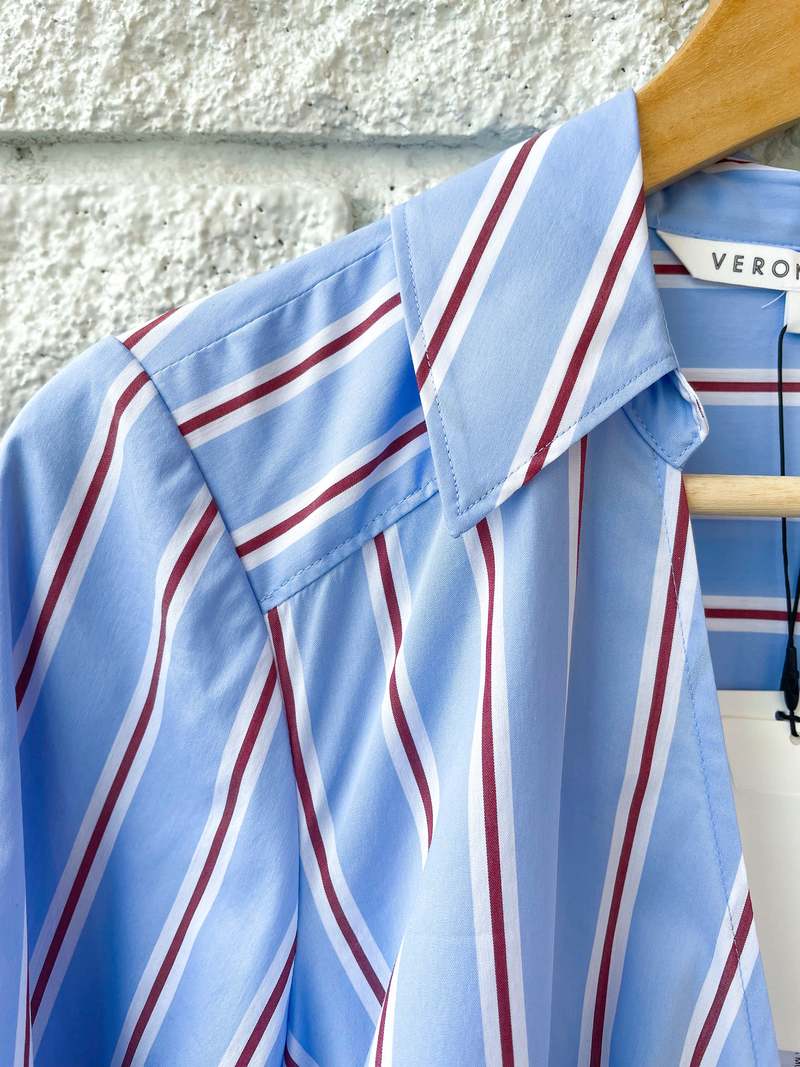 Veronica Beard Afton Dress - Aero Blue/brick Multi