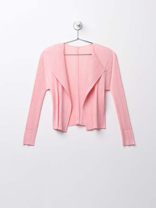 Pleats Please By Issey Miyake Monthly Colors Cardigan - Light Pink