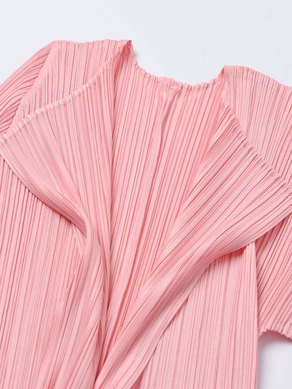 Pleats Please By Issey Miyake Monthly Colors Cardigan - Light Pink
