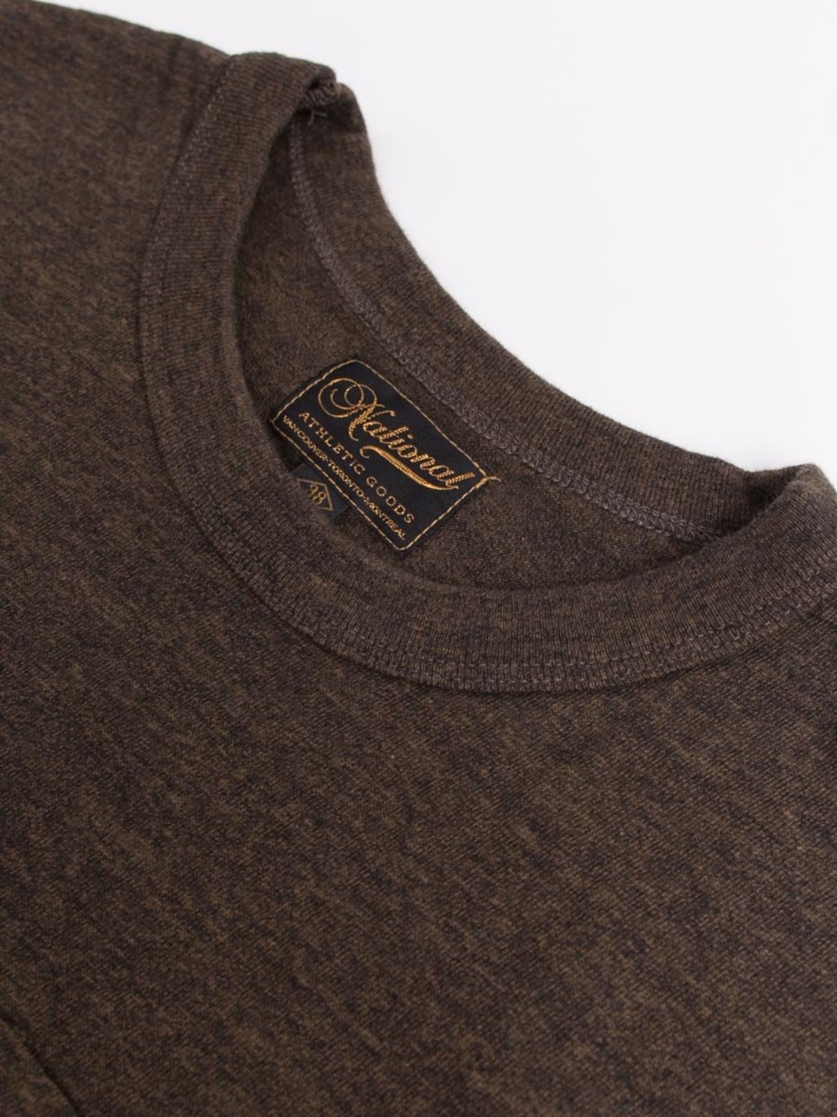 National Athletic Goods Pocket Tee 7oz Mock Twist - Olive - Image 4 of 4