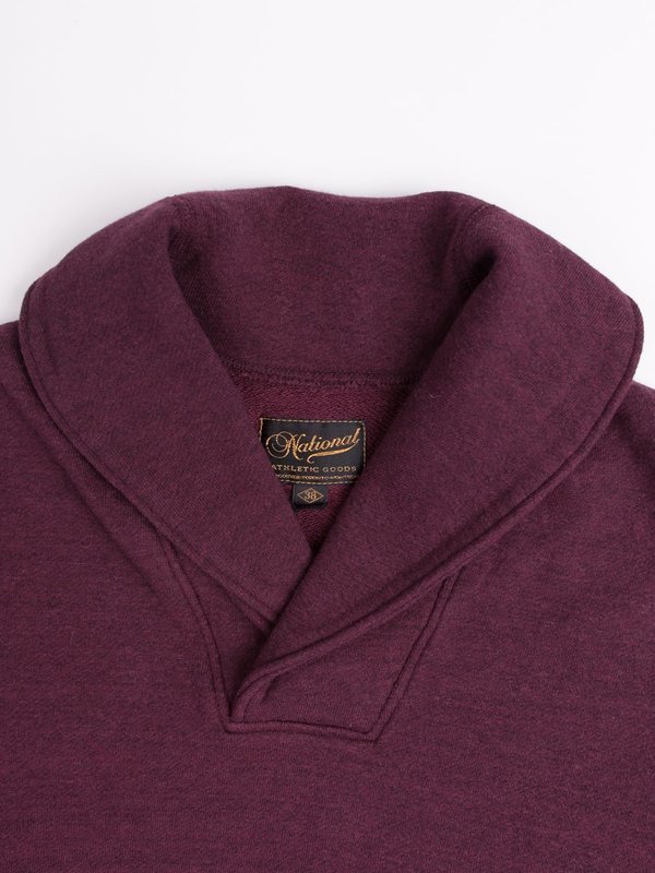 National Athletic Goods Shawl Pullover 11oz Fleece - Wine National Athletic Goods Shawl Pullover 11oz Fleece - Wine
