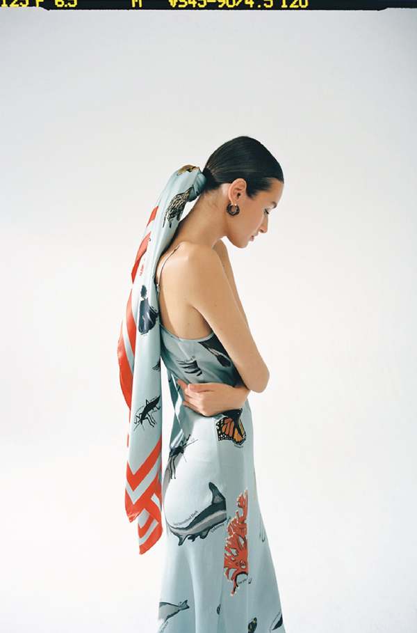 Silk Laundry 90s Slip Dress - Endangered Species Mist | Garmentory