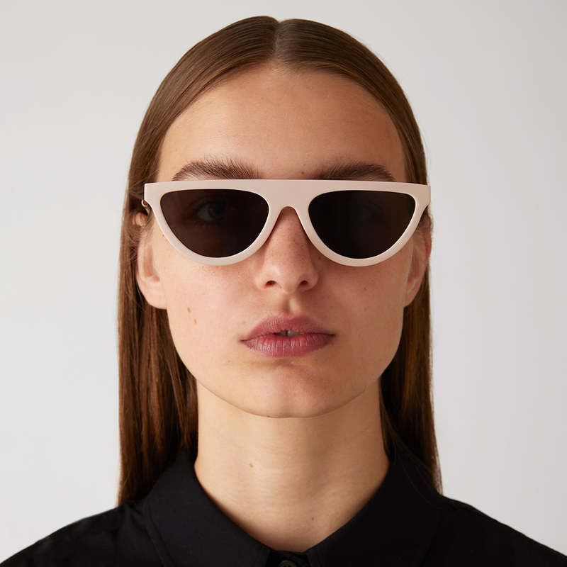 Jenny Bird The Brow Sunglasses - Matte Putty | Garmentory display picture 3