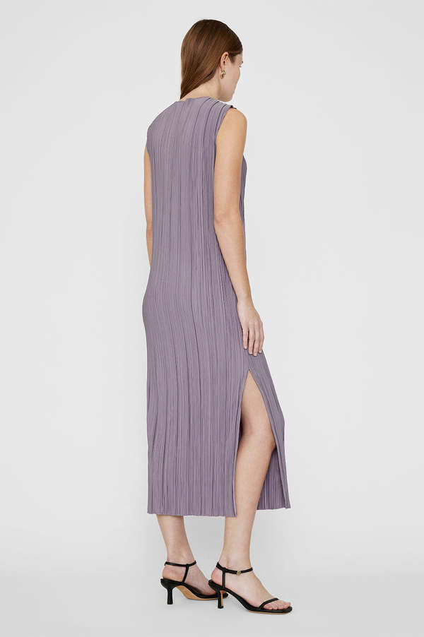 anine bing pleated dress ANINE BING Zadig Dress in Black