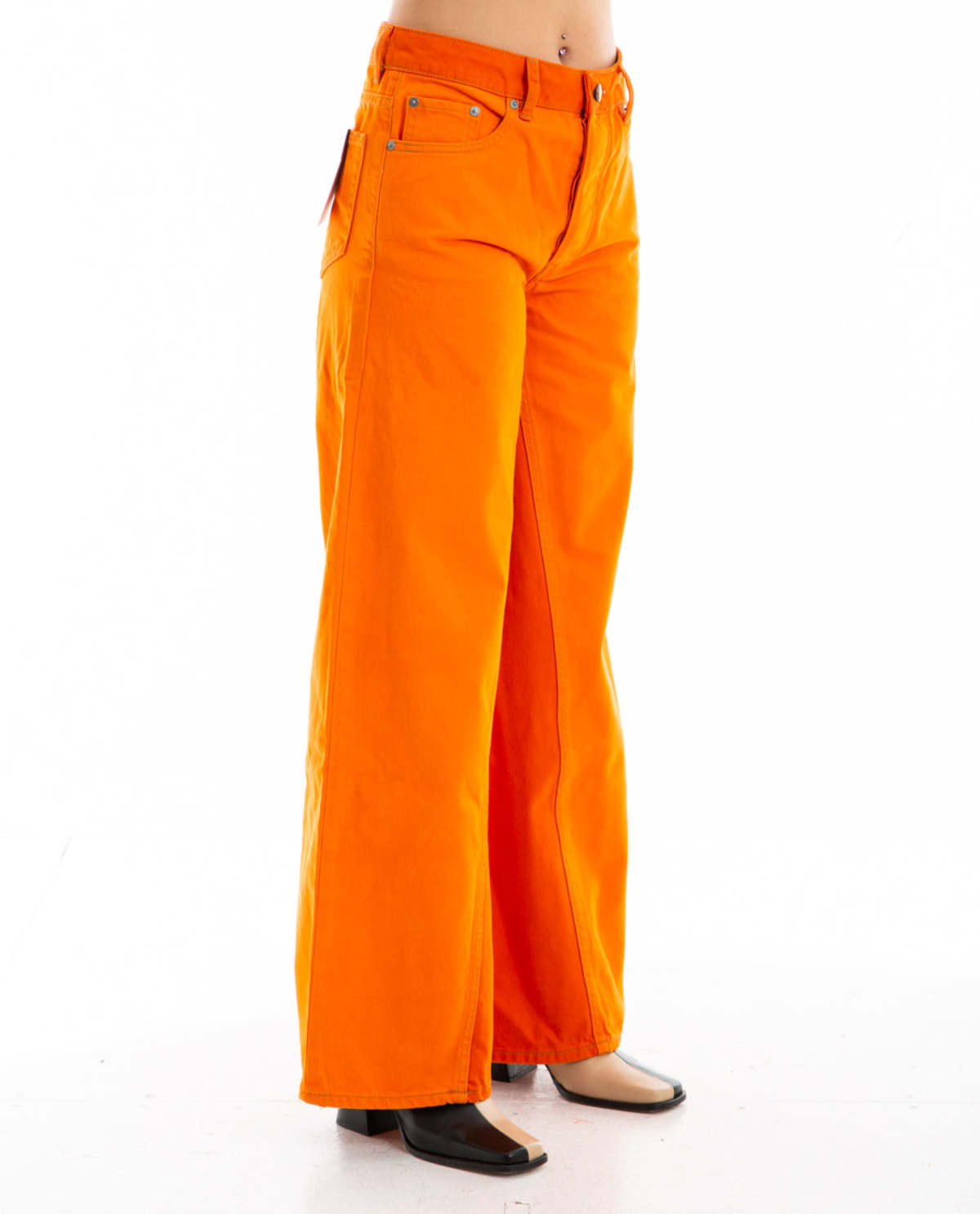 Ganni Overdyed Jozey Jean - Orange | Garmentory