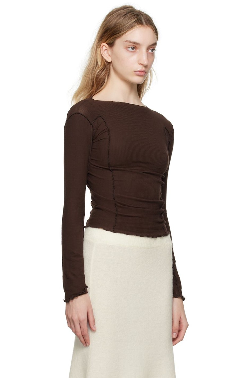 Baserange Omo Tee Shirt in Alba Brown