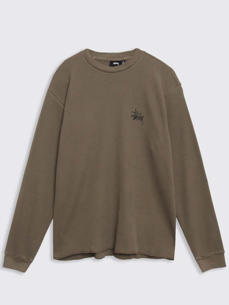 『Stussy』Garment Dyed LS Thermal★Bone★25SS★ Garment Dyed LS Thermal – Bone | Tops | Stüssy Europe