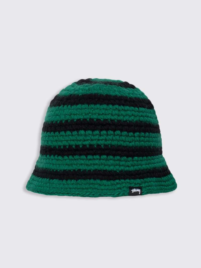 帽子 STUSSY Swirl Knit Bucket Hat 25 Stussy Swirly S Knit Bucket Hat Bone Men's - SS24 - US