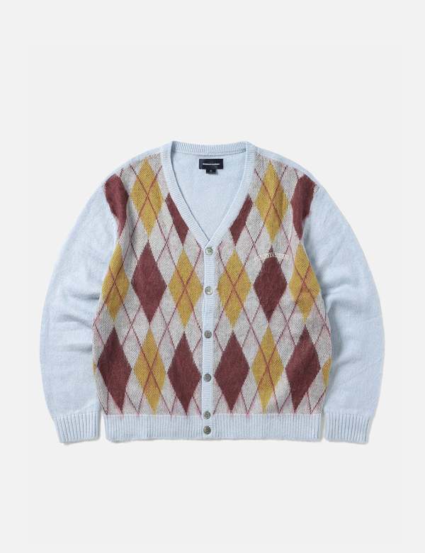 カーディガン thisisneverthat Argyle Cardigan SR1258 Thisisneverthat Argyle Cardigan - Blue | Garmentory