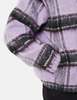 Thisisneverthat Brushed Check Zip Jacket - Lavender Purple - Thumbnail 4