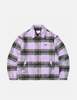 Thisisneverthat Brushed Check Zip Jacket - Lavender Purple - Thumbnail 7